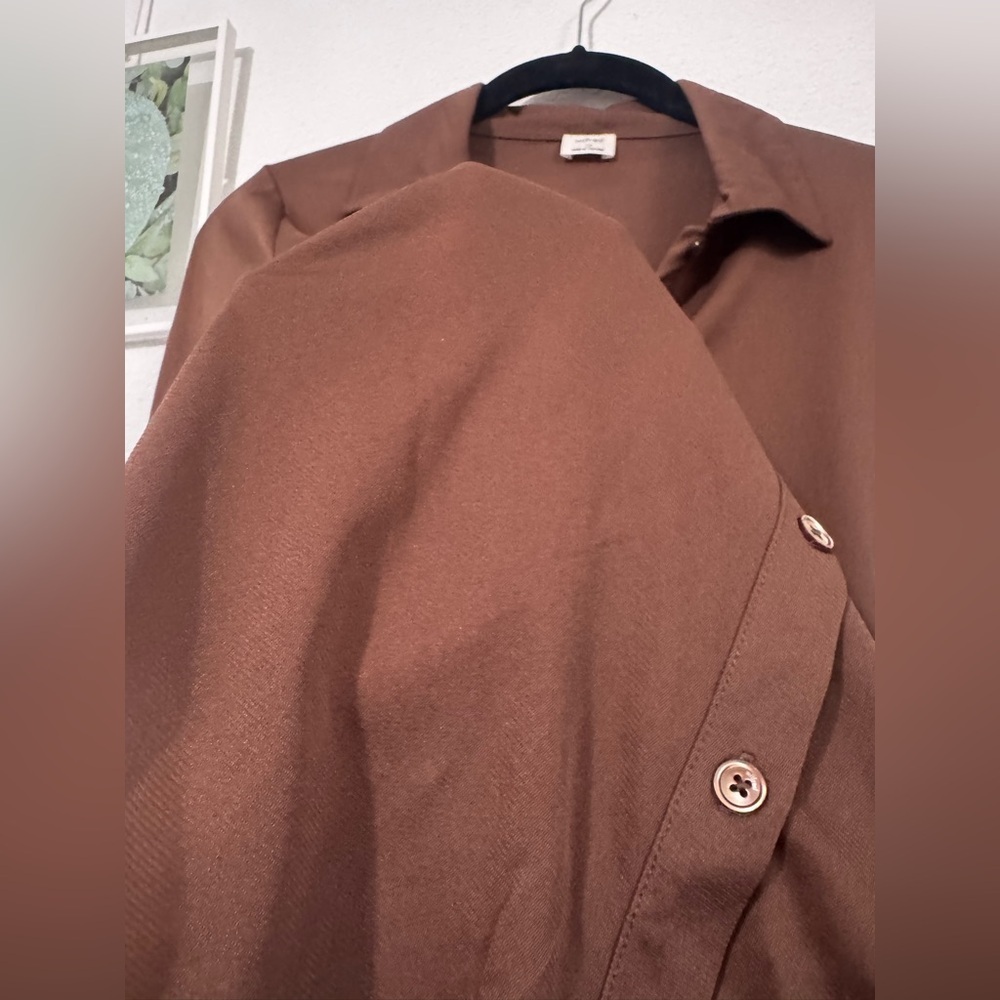 Wilfred Rust Button-Down Shirt - Picture 5 of 7